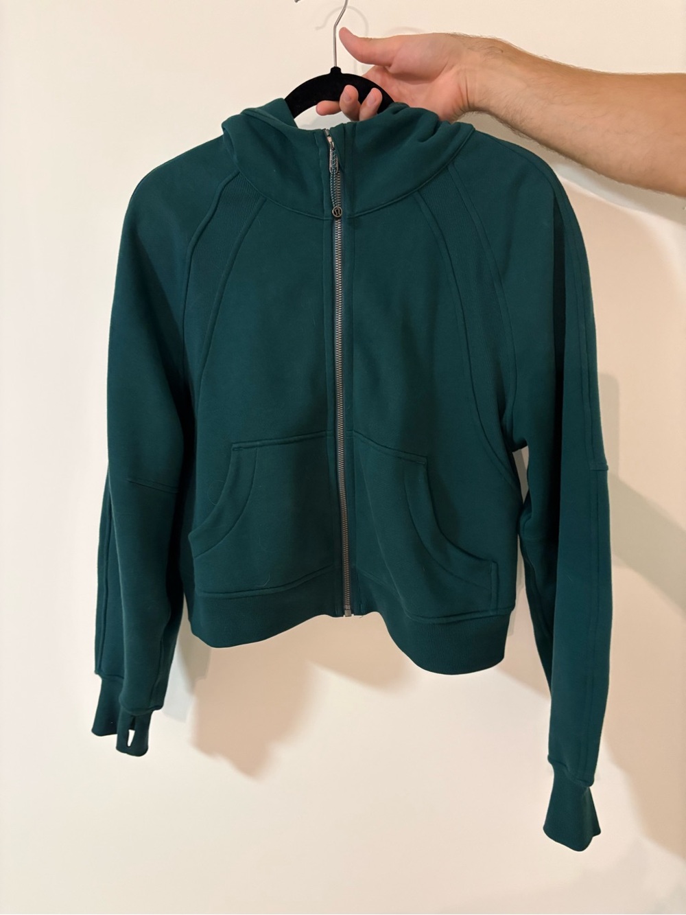 lululemon athletica Teal Green Full-Zip Hooded Jacket